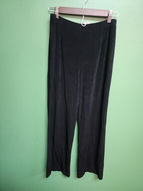 Chico’s Travelers Black No Tummy Pants Size 2S Wide Leg Pull On NWT